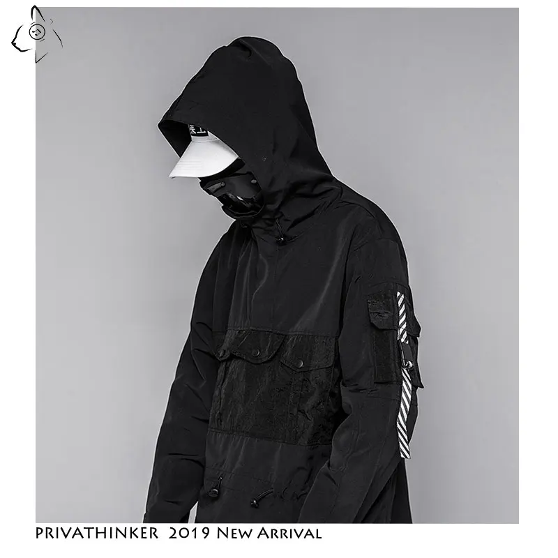 Privathinker 2019 мужские хип хоп осенние куртки высокого качества свободные Харадзюку