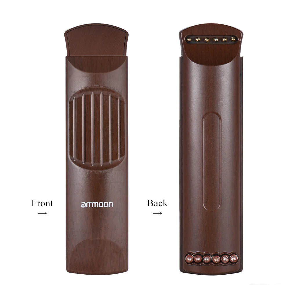 

ammoon Portable Pocket Acoustic Guitar Practice Tool Gadget Chord Trainer 6 String 4 Fret Model Rosewood Fretboard Wood Grain