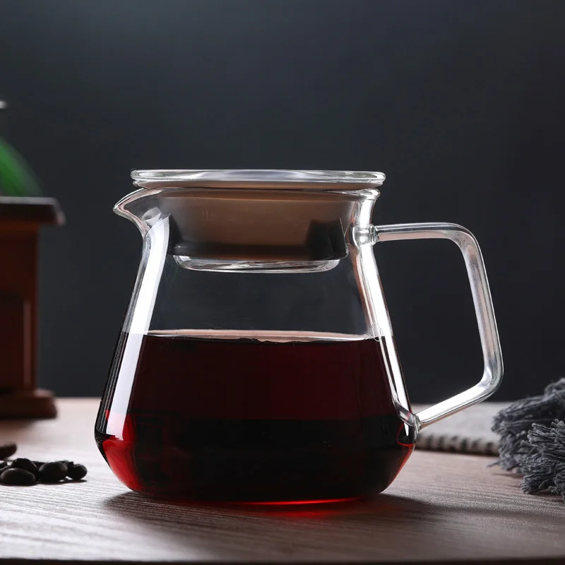 Кофеварка Pour Over из боросиликатного стекла взрывозащищенный кофе эспрессо
