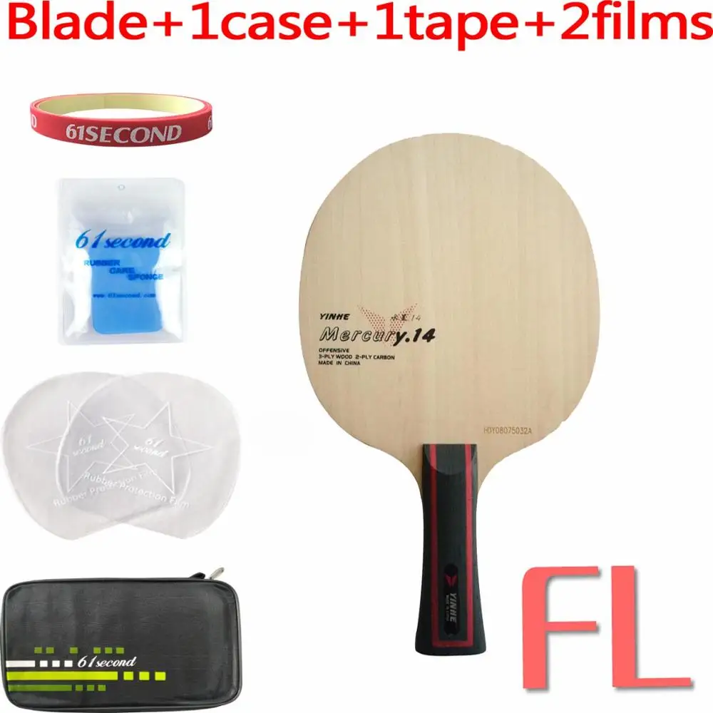 FL with F 1 case Yinhe/Млечный Путь/Galaxy Mercury.14(Y-14, Y14, Y 14) Настольный теннис/пинг-понг лезвие - Цвет: FL with F 1 case