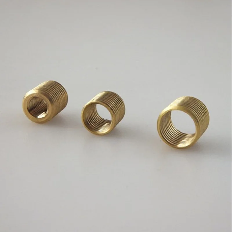 

4pieces/lot M4/M6/M8 to M10, M10 to M12 copper threaded hollow tube adapter inner&outer threaded coupler conveyer adapter