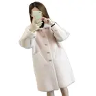 Кардиган женский вязаный из искусственной норки на флисе, Осень-зима, большой размер, 2021New