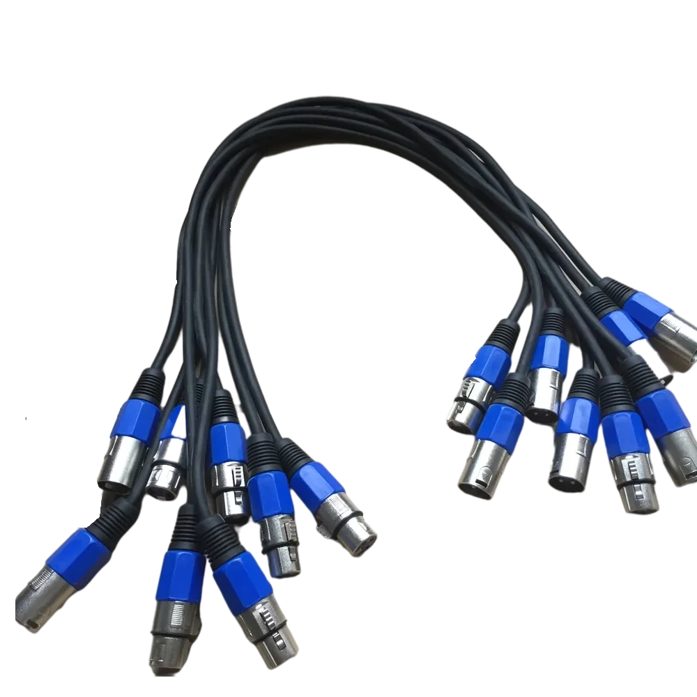 10 шт./лот высокоскоростной 1 м 120 Ом сценический светильник DMX XLR кабели одиночный