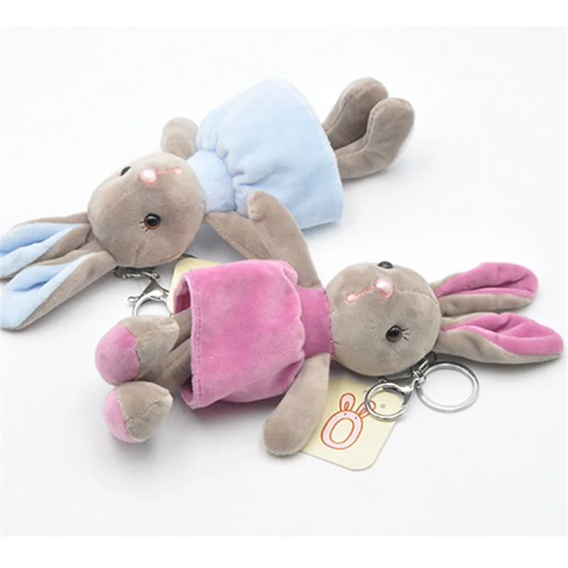 18 см пушистый кролик брелки милый брелок для ключей мех женская сумка Pom