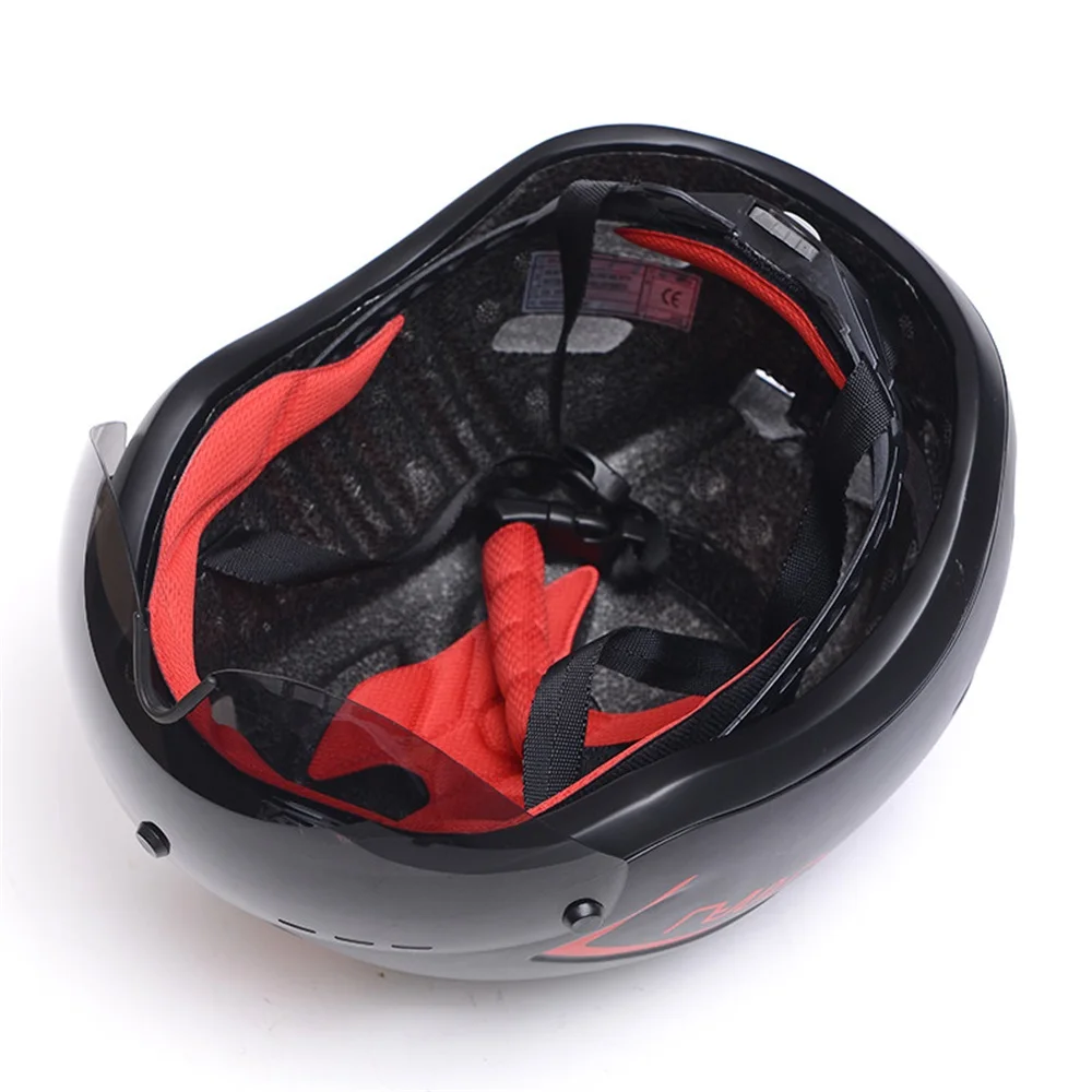 Bicycle Helmet with Goggle for Men - 313g Ultra-light Road Racing Cycling Bike Safety Timed Lens | Спорт и развлечения