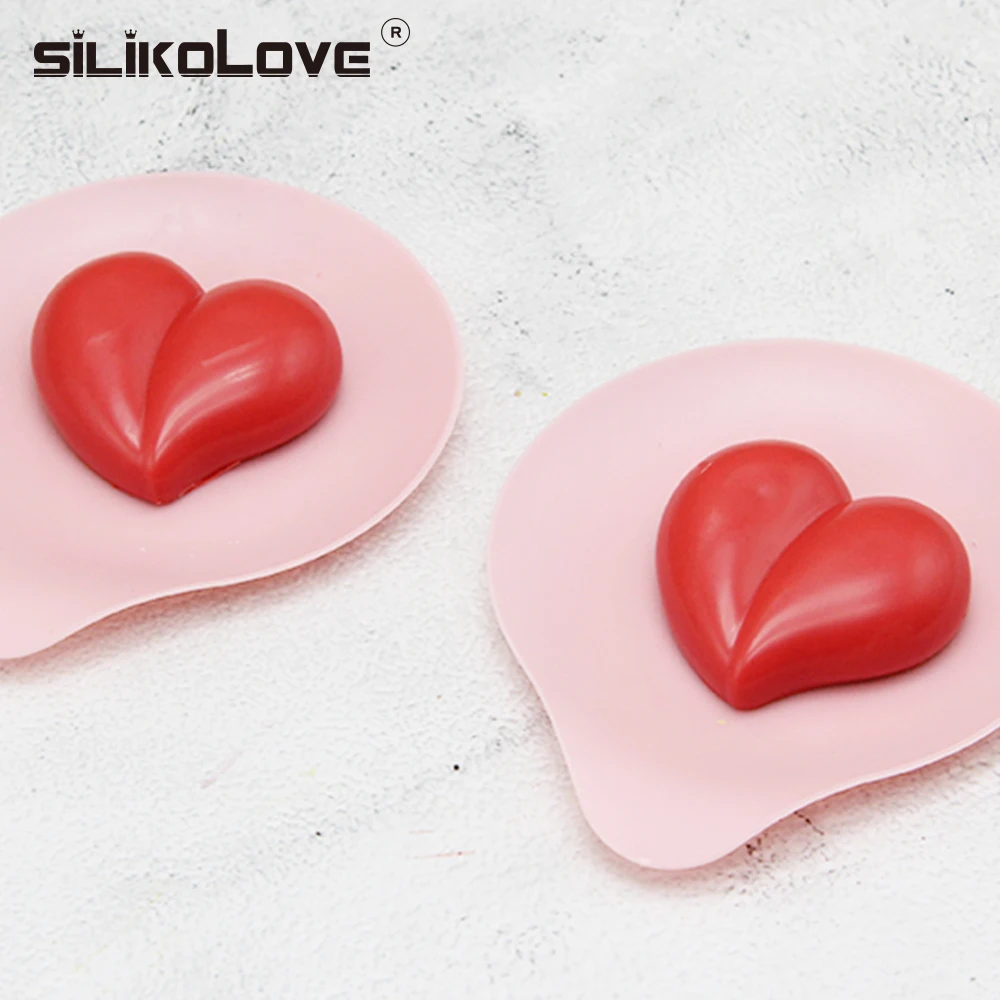 SILIKOLOVE 8 полости силиконовая форма-Сердце торт украшения инструменты для выпечки кекс трюфель Жаростойкие формы для духовки формы