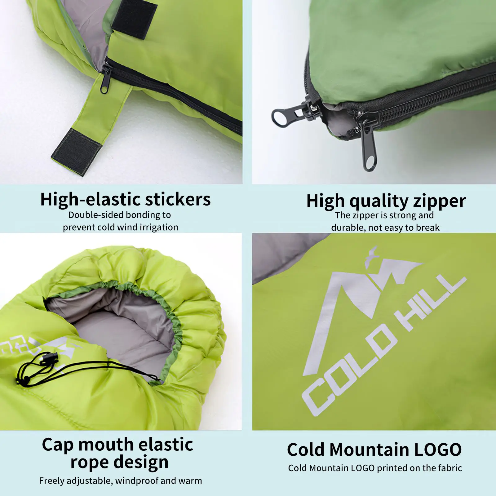 

Sleeping Bag Warm Cotton Waterproof Sleeping Bag With Freely Stretch Holes Adult Sleeping Bag For Lunch Break Outdoor Camping