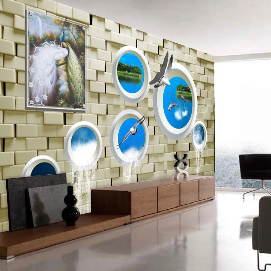 3D обои с рисунком кирпичей настенные рулоны для стен гостиной украшения дома