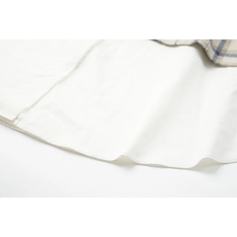 

VGH Korean Patchwork Plaid Sweater For Women O Neck Long Sleeve Oversized Knitted Tops Female 2020 Autumn Fashion New Clothing