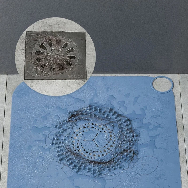 

Floor Drain Cover Anti Clogging Silicone Filter Screen Household Floor Drain Pad For Kitchen Bathroom Equipment For Home Sink