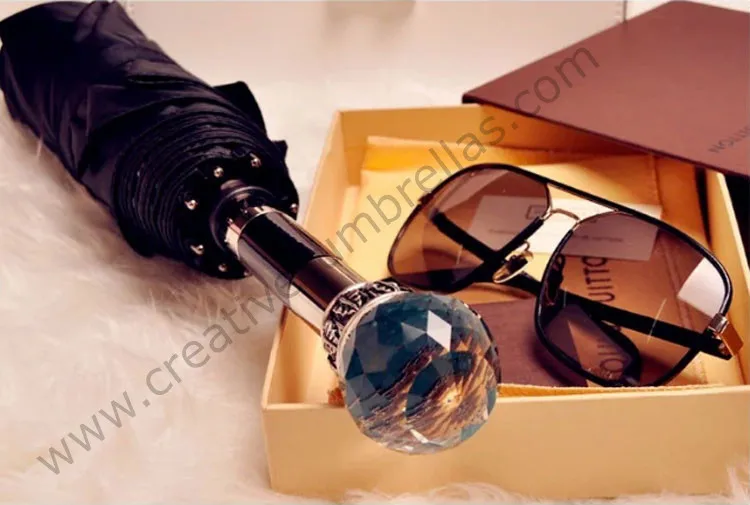 Online Manico Lungo Ombrello Di Grandi Dimensioni Degli Uomini Di Tessuto Antivento Vintage Etero Sfera Di Cristallo Regalo Di Protezione UV Ombrellone Ombrello Da Viaggio E6