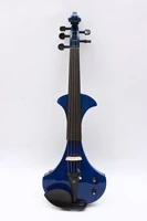 5 string yinfente blue 44 electric violin guitar shape sweet sound free case ev24