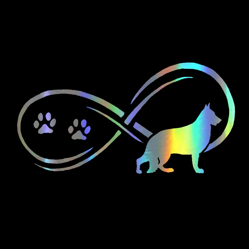 

Waterproof and Sunscreen 3D Car Sticker German Shepherd Dog Paw Prints Funny Stickers and Decals Motorcycle Vinyl Car Styling