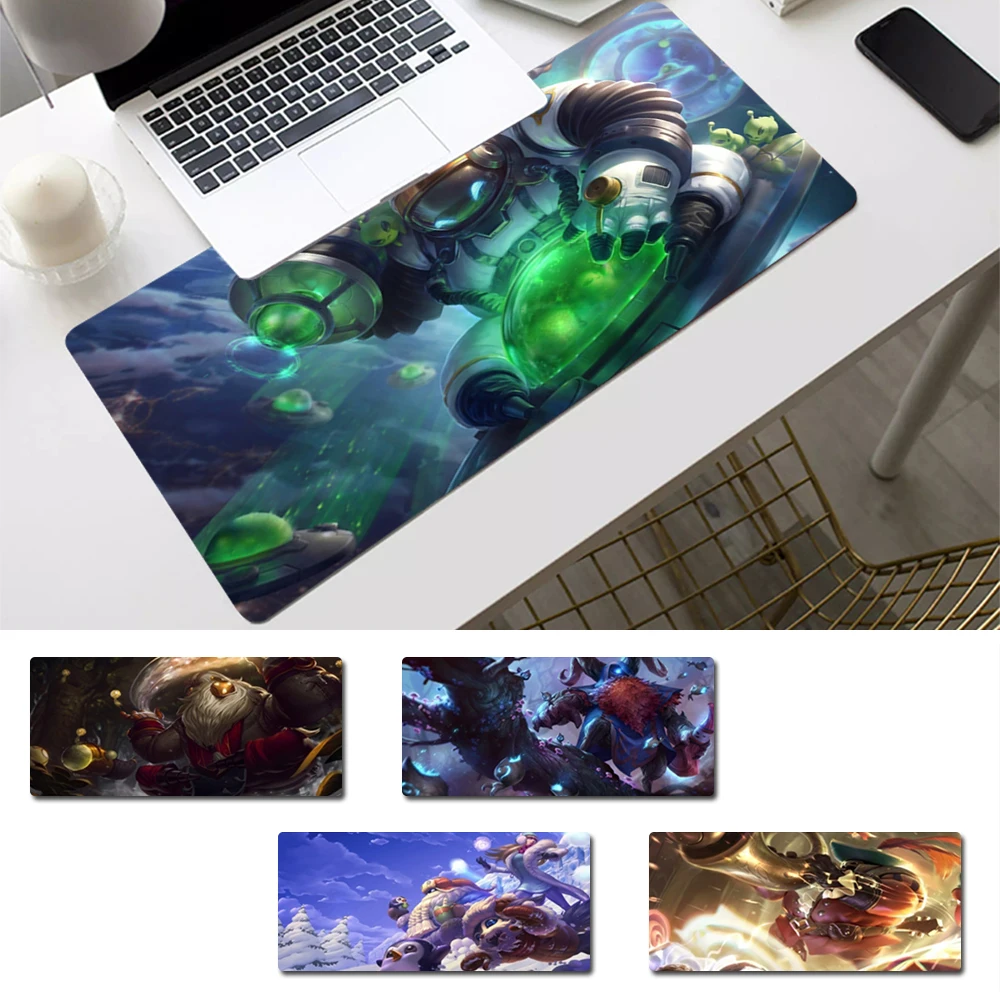 

Popolar League of Legends Bardo Gaming Mouse Pad Gamer Keyboard Maus Pad Desk Mouse Mat Game Accessories For Overwatch