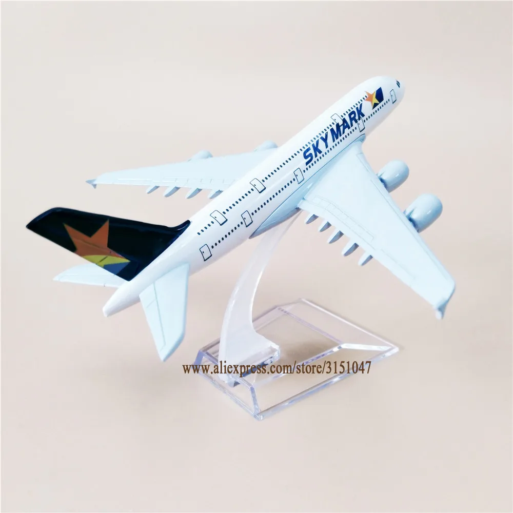 16cm Air Japan SKY MARK A380 Airbus 380 Airlines Airways Model Plane Metal Alloy Diecast Airplane Model Plane Aircraft Kids Toys