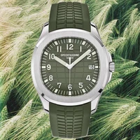 luxury top brand 2022 new men watches green rubber strap quartz sport watch japan chronograph men clock reloj hombre waterproof