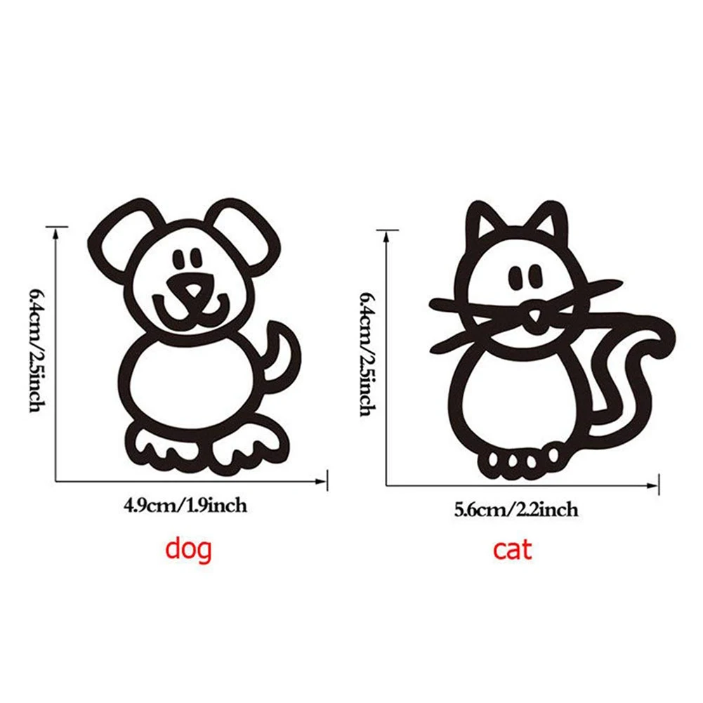 10 шт./компл. автомобиля Семья наклейки на автомобиль Животные Lucky окна аксессуары