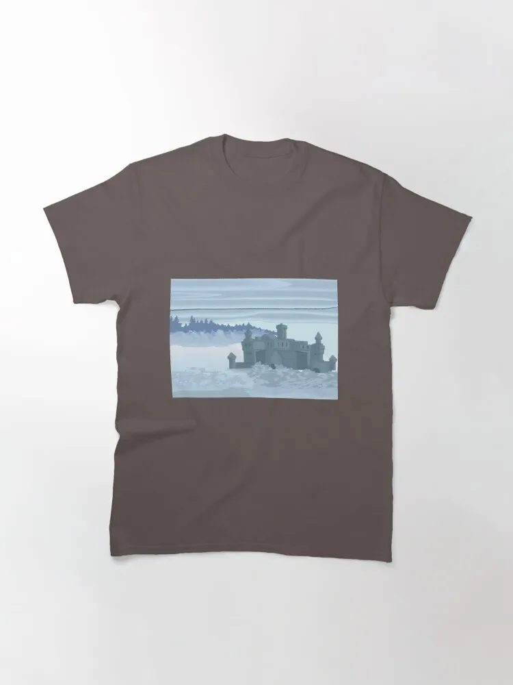 

Женская Классическая футболка с принтом изумительных пейзажей, 284