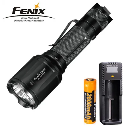 Новый Fenix TK25 УФ Cree XP G2 1000 люмен светодиодный фонарик Фонарь (белый УФ) + fenix D1
