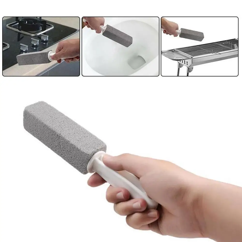 

1 Pcs Portable Pumice Stone Water Toilet Cleaner Brush Wand Tile Sinks Bathtubs 360 Degrees Cleaning Tool Bathroom Gadgets