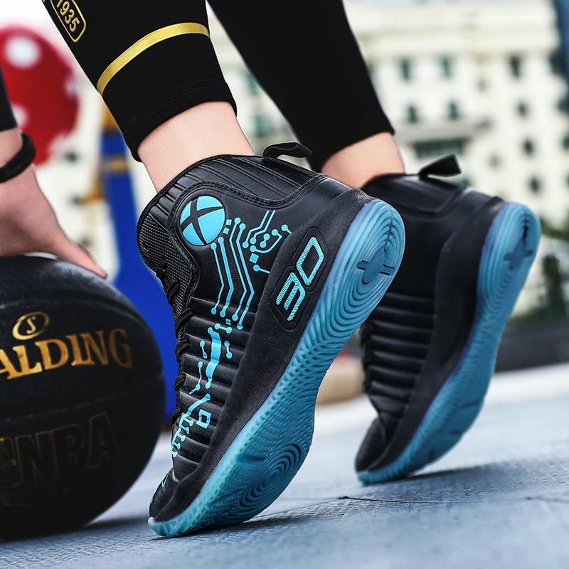 

Mens Basketball Shoes Breathable Non-Slip Wearable Sports Shoes Gym Training Athletic Basketball Sneakers Couples Running Shoes