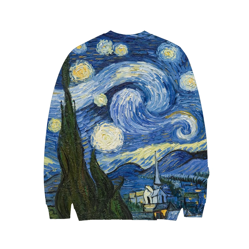 

3D Galaxy Starry Sky Fall/Winter Sweatshirt New Harajuku Sweatshirt Unisex Coat Cool Young Casual Sweatshirt