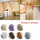 200x100 см Роскошная драпированная струнная занавеска блестящая кисточка занавеска для окна кофейного дома свадебная декоративная линия дверная занавеска s