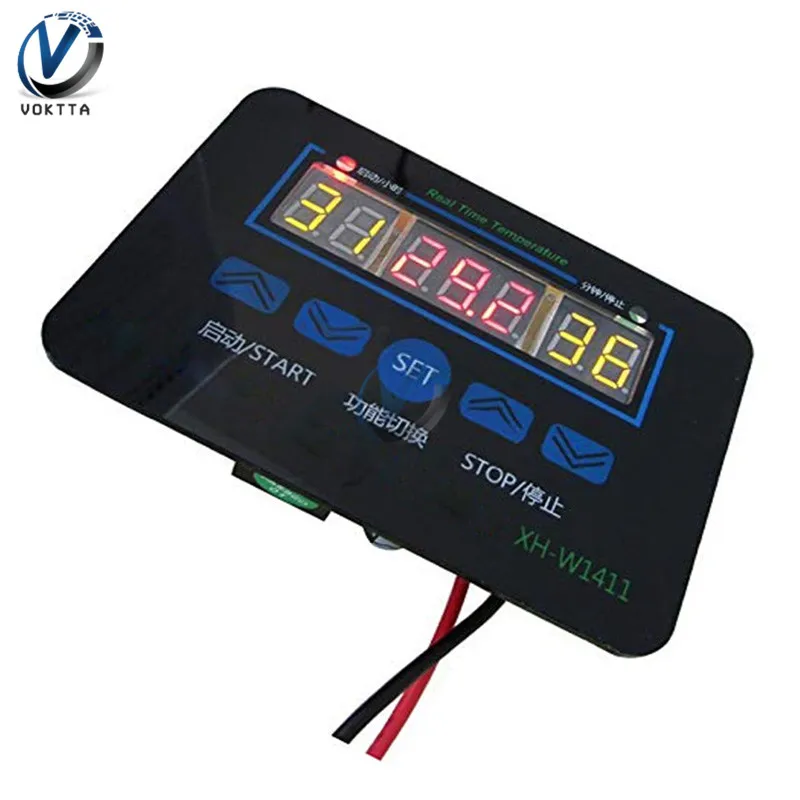 XH-W1411 DC 12 В AC110-220V цифровой ЖК-термостат многофункциональный три дисплея термостат