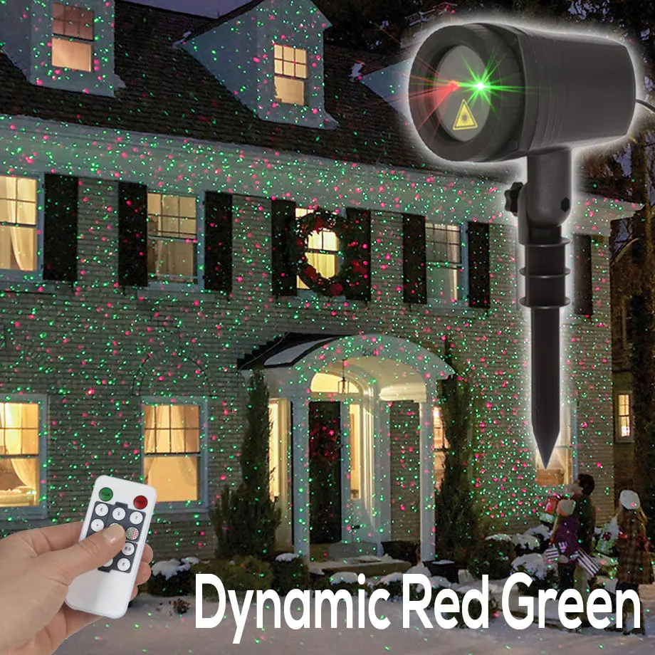 Dynamic Laser Светодиодный проектор с окном Wonderland, уличные рождественские и Новогодние украшения diwali для праздничного дома - Испускаемый цвет: Dynamic Laser