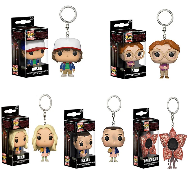 Funko Pop оригинальный карманная цепочка для ключей из сериала очень странные брелок