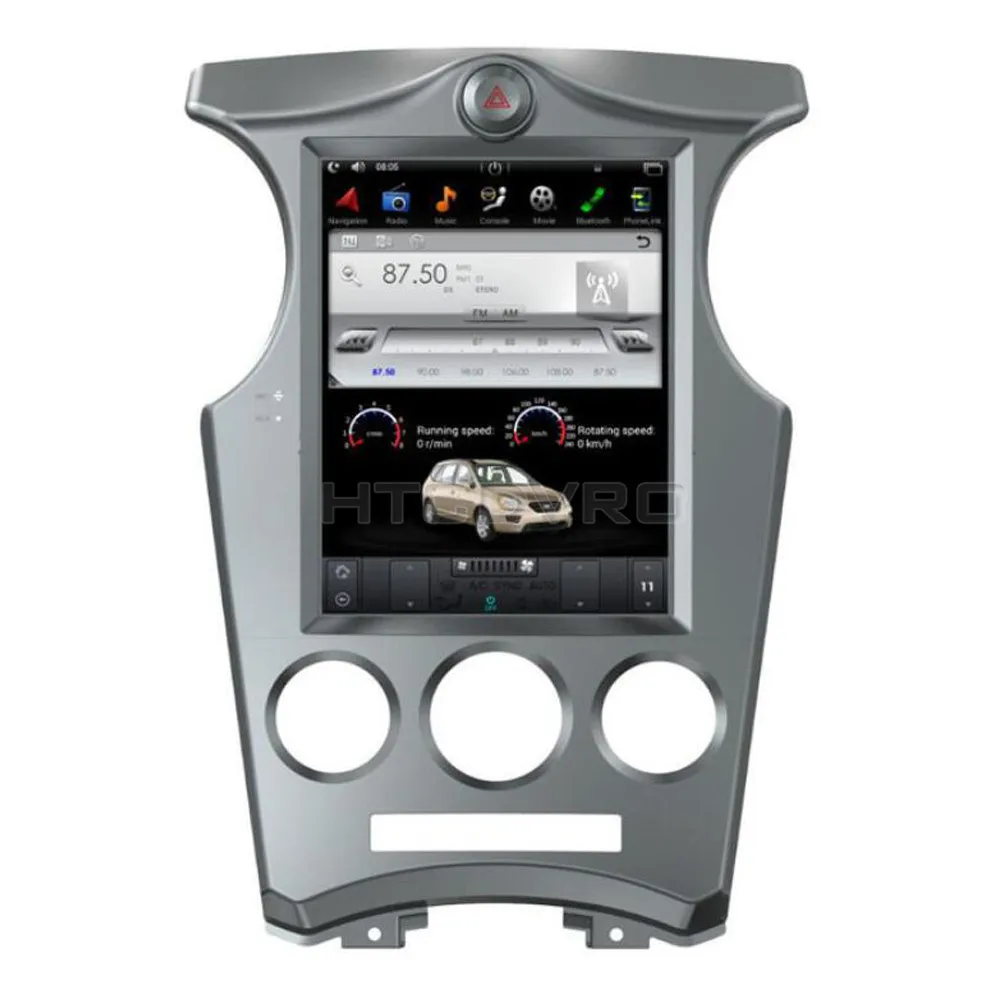 YMODVHT 10 4 дюйма Telsa стиль вертикальный экран четырехъядерный Android 7 1 2 Гб RAM