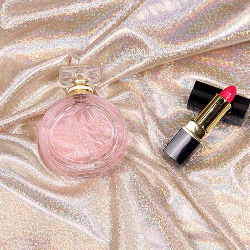 Флуоресцентная ткань 70*100 см лазерный стрейч вязать красочные блестящие тканевые