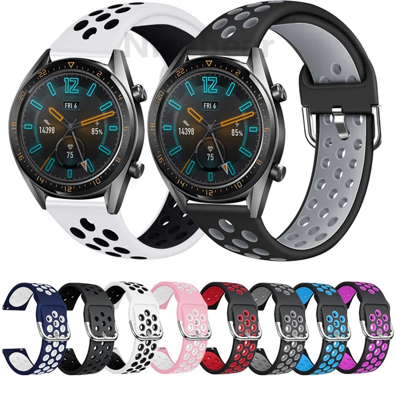Ремешок силиконовый для Huawei watch gt 2 46 мм сменный Браслет смарт-часов Honor Magic/galaxy Watch |