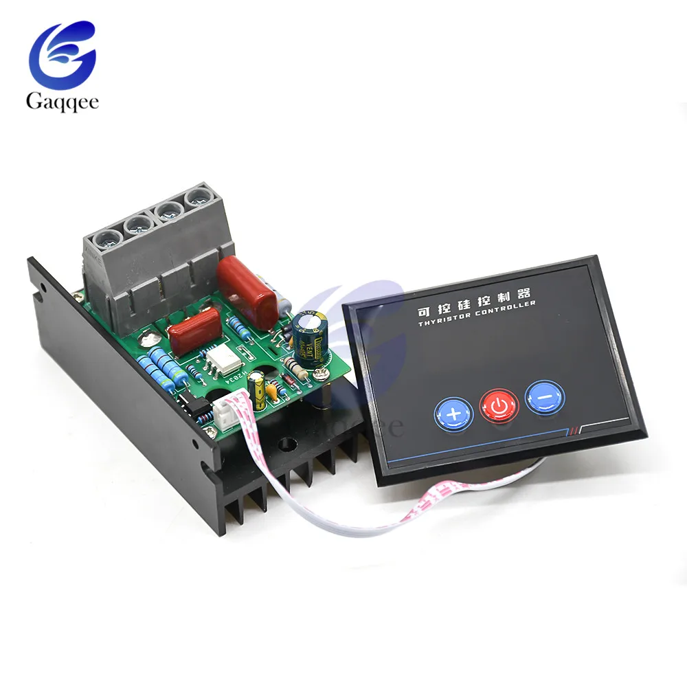 

AC 220V 10KW 10000W SCR Digital Control Electronic Voltage Regulator Speed Control Dimmer Thermostat Thyristor Controller
