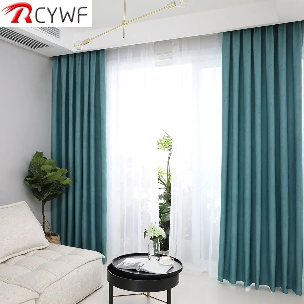 Искусственные льняные занавески для спальни Rideaux окна Заказные клетчатые