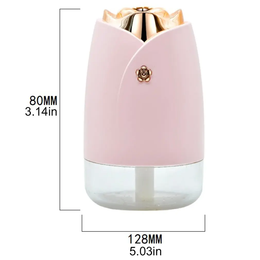 

Portable Ultra-quiet Portable Mini Humidifier 230ml Small Cold Fog Humidifier 7 Color Night Light Humidifier