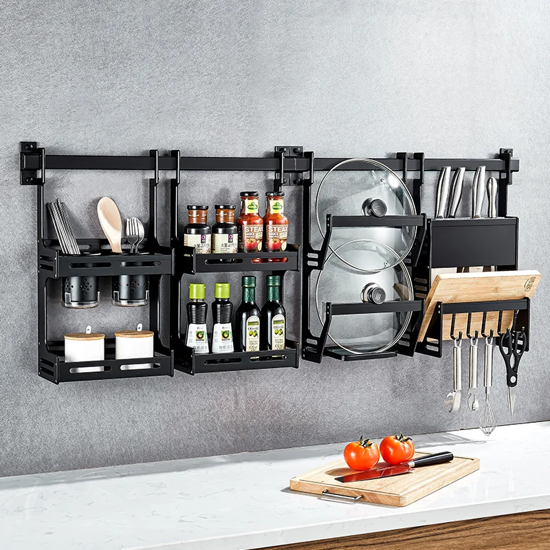 

No punching kitchen storage rack chopsticks rack chopsticks cylinder wall mounted knife rest supplies seasoning storage rack