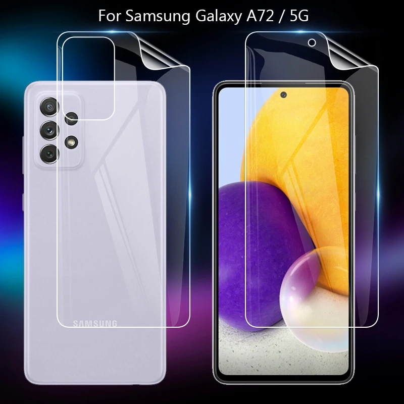 

For Samsung Galaxy A72 / 5G A32 Clear TPU / Matte Anti-Fingerprints Hydrogel Full Cover Soft Screen Protector Film (Not Glass)