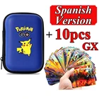 Pokemon Cards Испанская версия GX VMAX 50 вместительный держатель для альбома Жесткий Чехол для игры в Покемон Пикачу держатель для карт