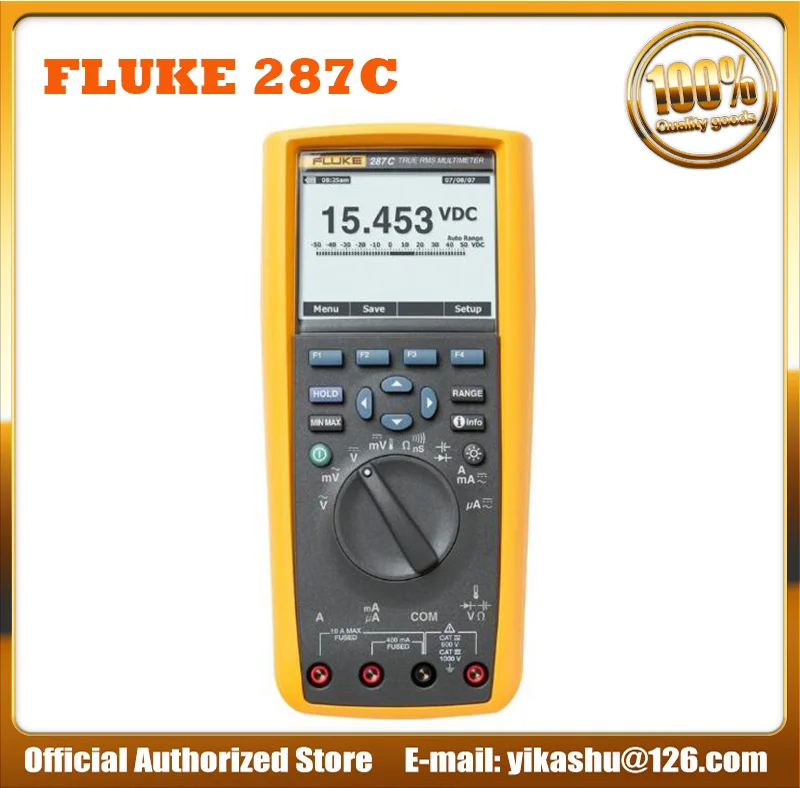 Fluke 287C Цифровой мультиметр Fluke 287C \ 289C с истинным эффективным значением, функция захвата тренда, высококачественный ручной мультиметр FLUKE 287 287CN \ 289 289C - Цвет: Fluke 287C