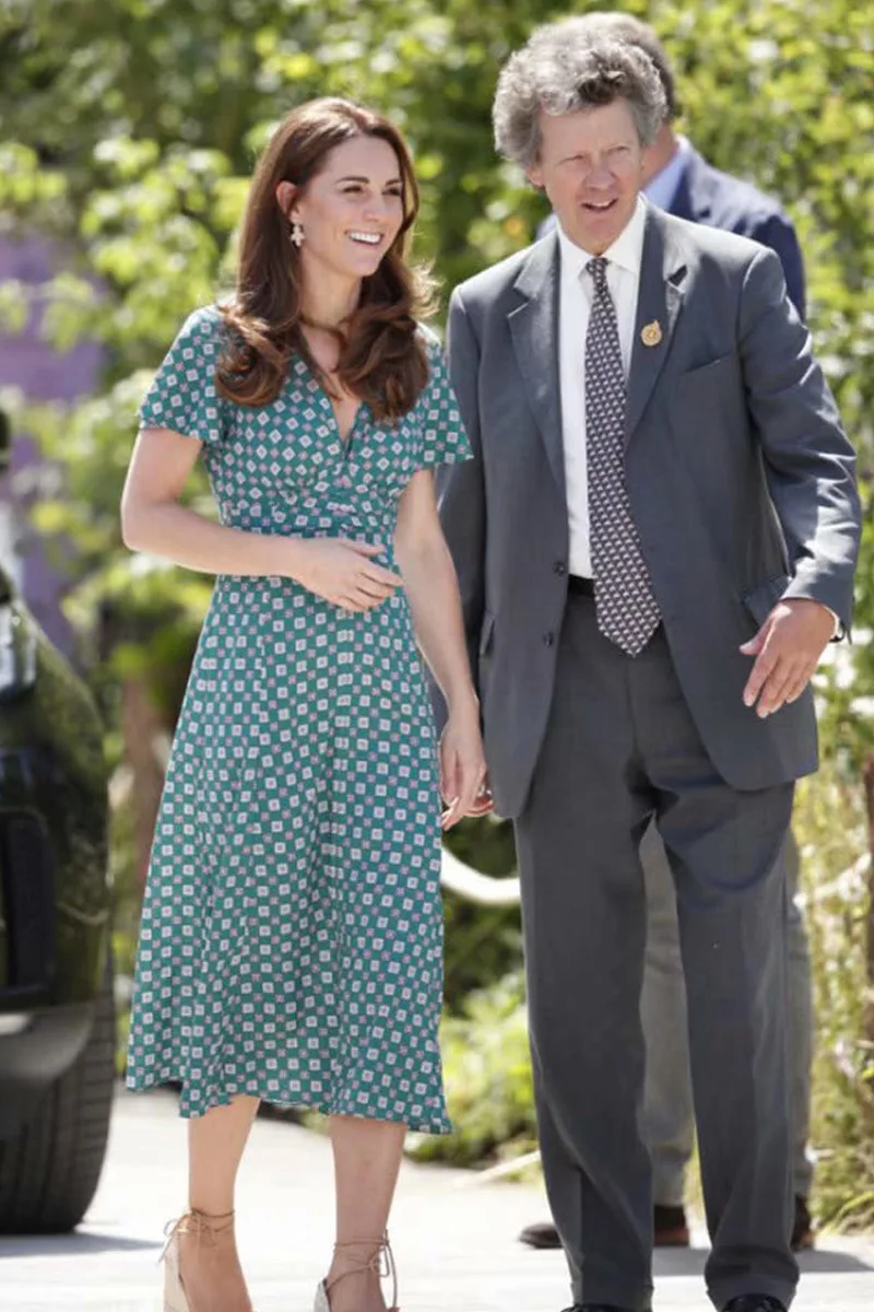 Длинное платье высокого качества Kate Мидлтон Лето 2020 новинка Женская мода для