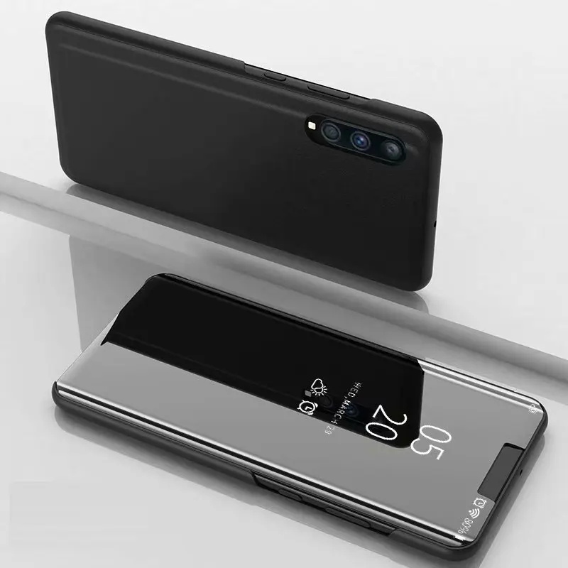 Роскошный умный зеркальный флип-чехол для телефона Samsung Galaxy A30S A40S A50S A70S A90 чехол