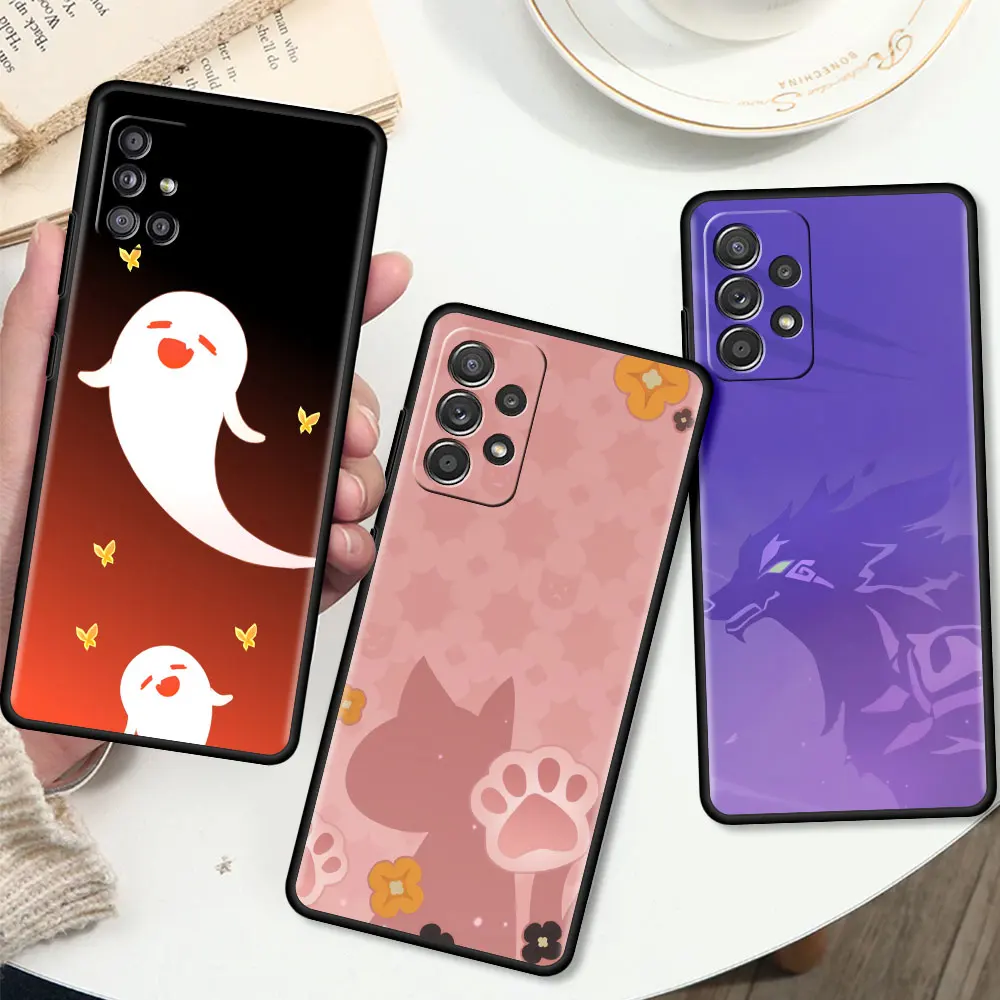 

Game Genshin Impact Tpu Funda for Samsung A51 A12 A21s Phone Capa for Galaxy A71 A52 A31 A32 A02S A72 A03s A11 Soft Cover