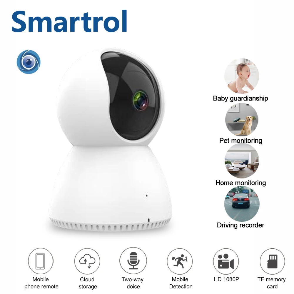 IP-камера видеонаблюдения 1080P Wi-Fi Full HD ИК ночное видение поворот на 360 градусов |
