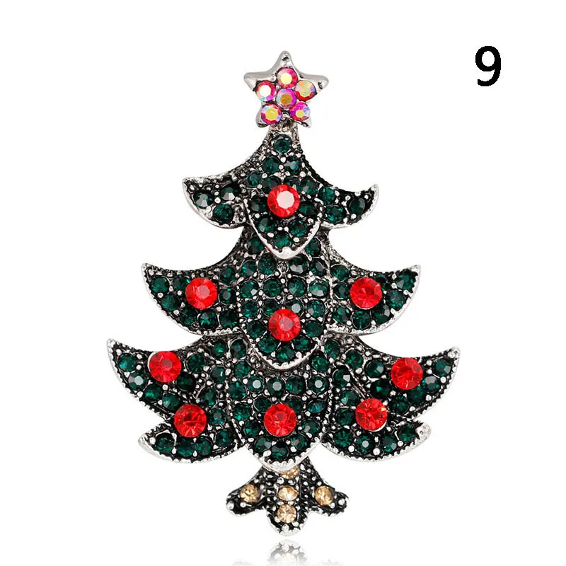 Новинка Лидер продаж стильные броши рождественские украшения Xmas Tree олень брошь