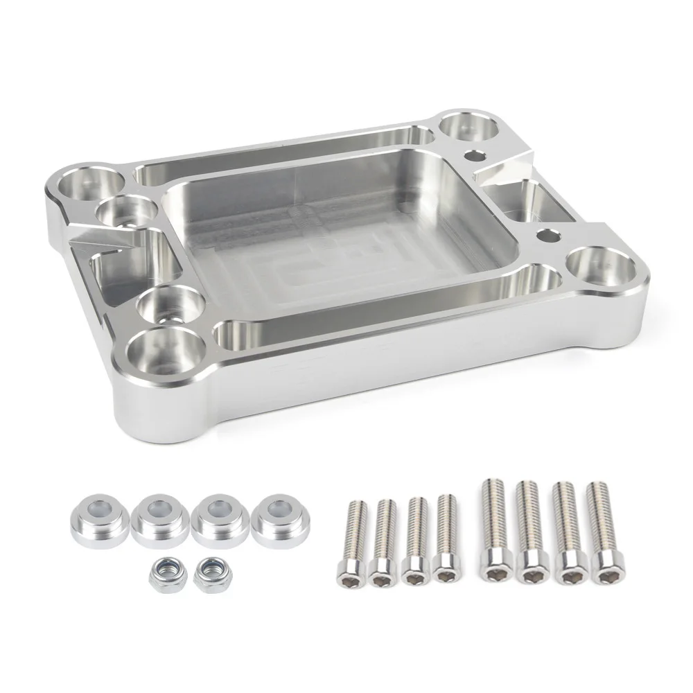 

Yetaha Shifter Base Plate for Acura Integra 1994-2001 Honda Civic 1988-2000 With 4 Bushings 8 Allen Bolts 2 Security Nylon Nuts