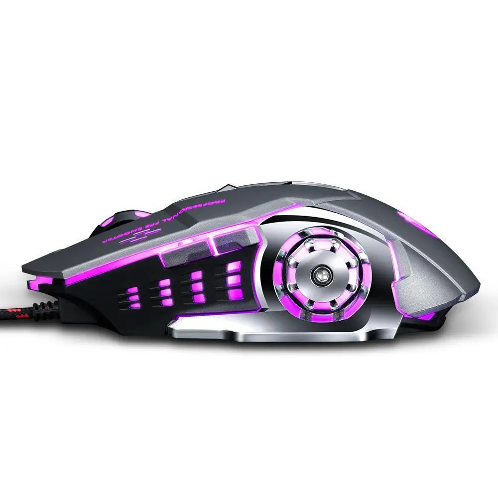 

Pro Gamer Gaming Mouse 8D 3200DPI Adjustable Wired Optical LED Computer Mice USB Cable Silent Mouse for laptop PC r30