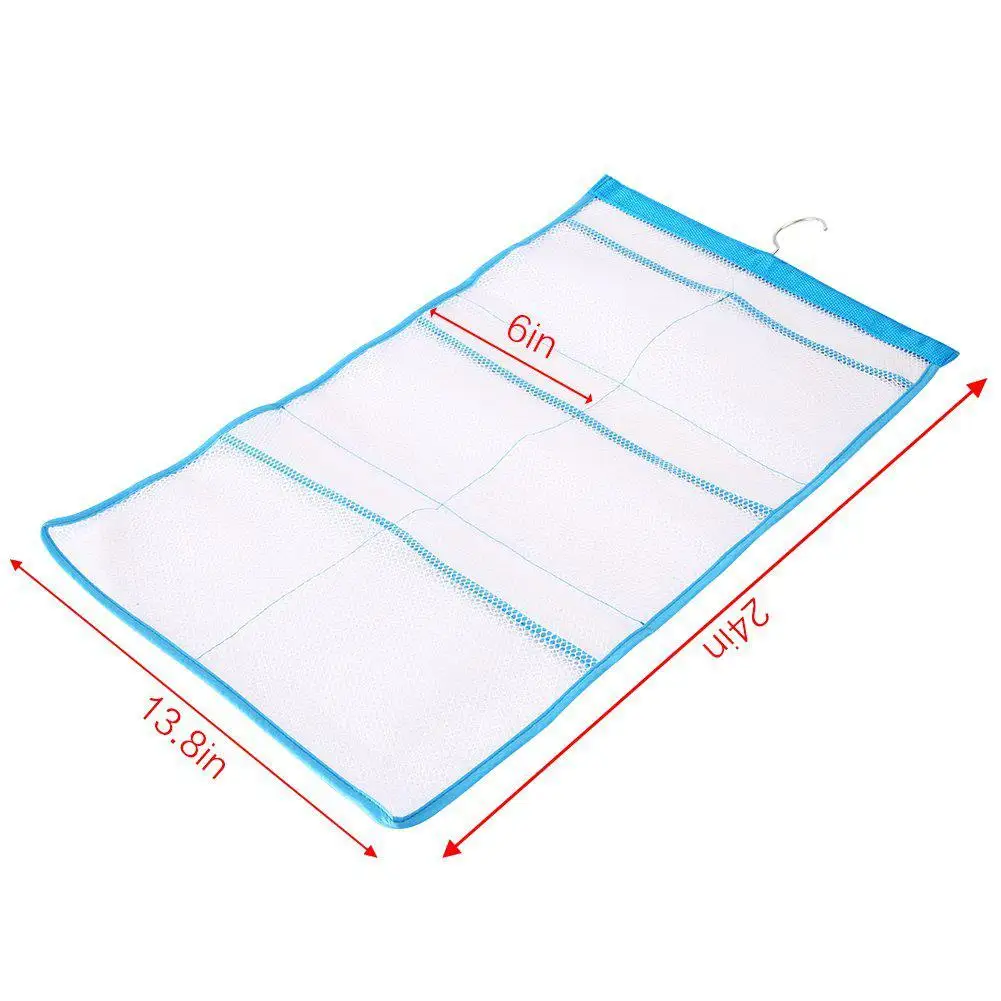 Сумка для Хранения Caddy переносная 6 карманов крючки ванной душа подвесная сетка