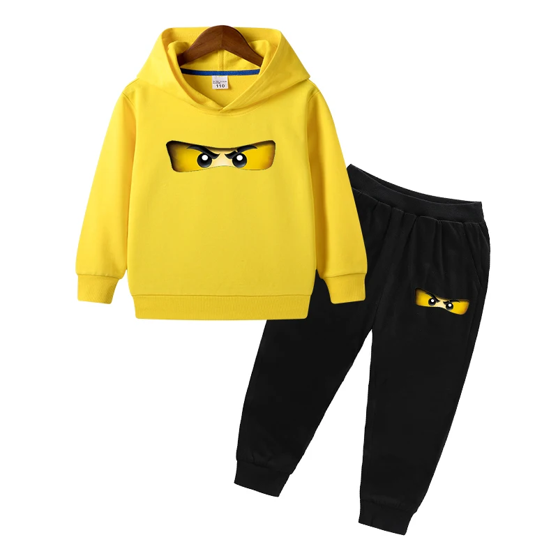 2-10Y Spring Autumn Children Clothing Sets Swordsman Kids Clothes Baby Boys Hoodies Pants 2 Pcs Set Tracksuit Anime Outwear Coat