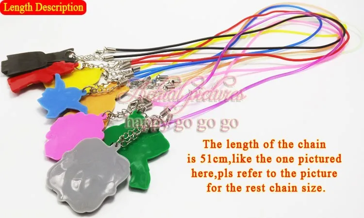 1 шт. ожерелье из ПВХ с рисунком мультфильма цепочка модные аксессуары подарок на